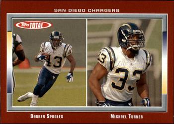 2006 Topps Total - Red #68 Darren Sproles / Michael Turner Front