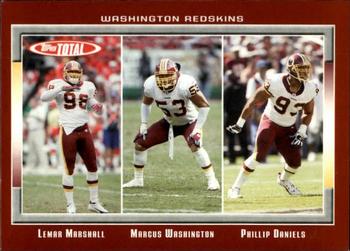 2006 Topps Total - Red #72 Lemar Marshall / Marcus Washington / Phillip Daniels Front