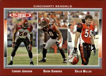 2006 Topps Total - Red #125 Landon Johnson / Brian Simmons / Caleb Miller Front