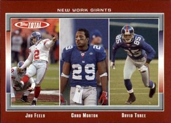 2006 Topps Total - Red #182 Jay Feely / Chad Morton / David Tyree Front