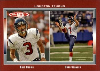 2006 Topps Total - Red #266 Chad Stanley / Kris Brown Front