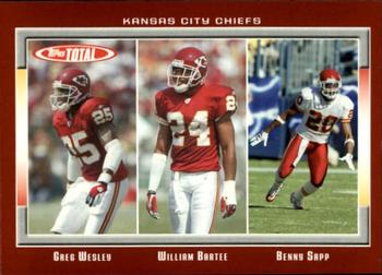 2006 Topps Total - Red #272 Greg Wesley / William Bartee / Benny Sapp Front