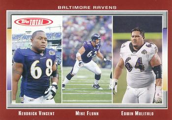 2006 Topps Total - Red #275 Keydrick Vincent / Mike Flynn / Edwin Mulitalo Front