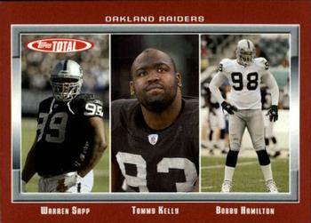 2006 Topps Total - Red #277 Warren Sapp / Tommy Kelly / Bobby Hamilton Front