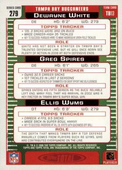 2006 Topps Total - Red #279 Greg Spires / Dewayne White / Ellis Wyms Back