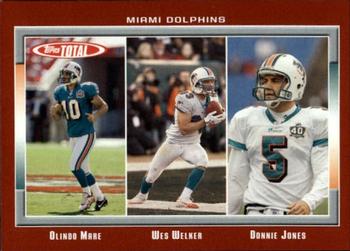 2006 Topps Total - Red #294 Donnie Jones / Olindo Mare / Wes Welker Front