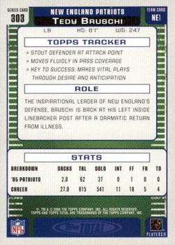2006 Topps Total - Red #303 Tedy Bruschi Back