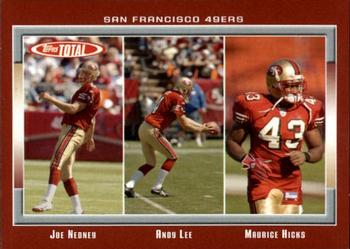 2006 Topps Total - Red #340 Andy Lee / Joe Nedney / Maurice Hicks Front