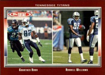 2006 Topps Total - Red #360 Courtney Roby / Roydell Williams Front