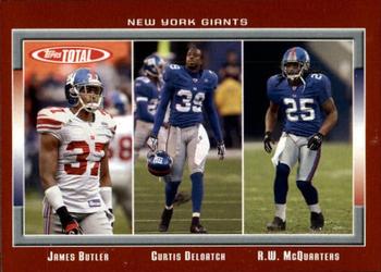 2006 Topps Total - Red #381 R.W. McQuarters / James Butler / Curtis Deloatch Front