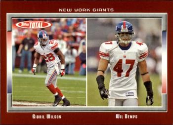 2006 Topps Total - Red #425 Gibril Wilson / Will Demps Front