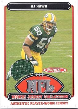 2006 Topps Total - Rookie Jersey Collection #32TE A.J. Hawk Front