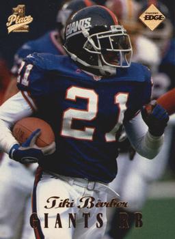 1998 Collector's Edge First Place #17 Tiki Barber Front