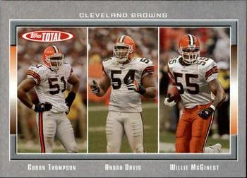 2006 Topps Total - Silver #49 Andra Davis / Chaun Thompson / Willie McGinest Front