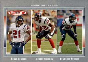2006 Topps Total - Silver #184 Demarcus Faggins / Lewis Sanders / Marcus Coleman Front