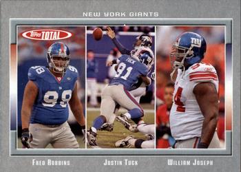 2006 Topps Total - Silver #199 Justin Tuck / William Joseph / Fred Robbins Front