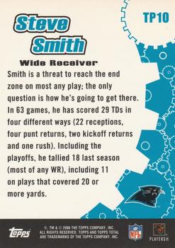 2006 Topps Total - Total Production #TP10 Steve Smith Back