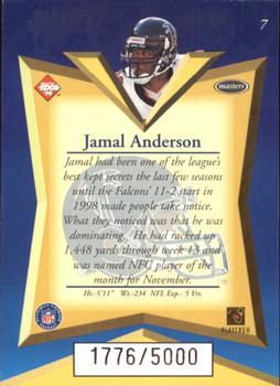 1998 Collector's Edge Masters #7 Jamal Anderson Back