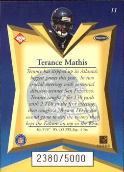 1998 Collector's Edge Masters #11 Terance Mathis Back