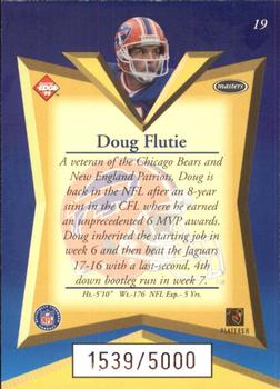 1998 Collector's Edge Masters #19 Doug Flutie Back