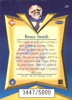 1998 Collector's Edge Masters #24 Bruce Smith Back