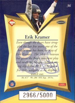1998 Collector's Edge Masters #36 Erik Kramer Back