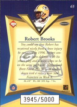 1998 Collector's Edge Masters #65 Robert Brooks Back