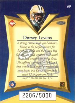 1998 Collector's Edge Masters #69 Dorsey Levens Back