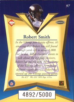 1998 Collector's Edge Masters #97 Robert Smith Back