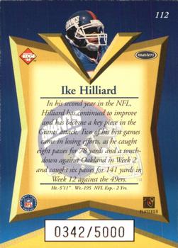 1998 Collector's Edge Masters #112 Ike Hilliard Back