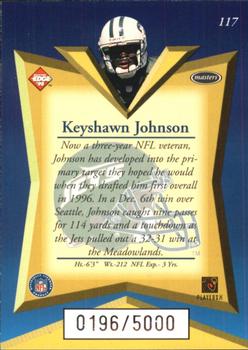 1998 Collector's Edge Masters #117 Keyshawn Johnson Back