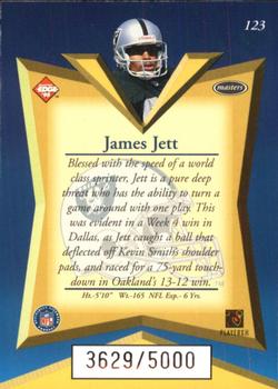 1998 Collector's Edge Masters #123 James Jett Back
