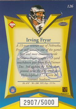 1998 Collector's Edge Masters #126 Irving Fryar Back