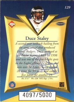 1998 Collector's Edge Masters #129 Duce Staley Back