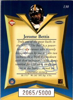 1998 Collector's Edge Masters #130 Jerome Bettis Back