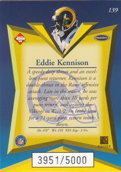1998 Collector's Edge Masters #139 Eddie Kennison Back