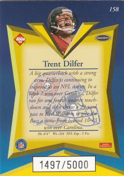 1998 Collector's Edge Masters #158 Trent Dilfer Back