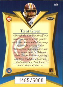1998 Collector's Edge Masters #168 Trent Green Back