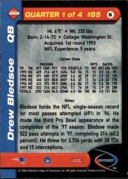 1998 Collector's Edge Odyssey #85 Drew Bledsoe Back