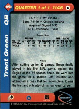1998 Collector's Edge Odyssey #146 Trent Green Back
