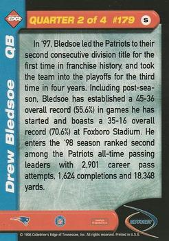 1998 Collector's Edge Odyssey #179 Drew Bledsoe Back
