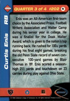 1998 Collector's Edge Odyssey #202 Curtis Enis Back