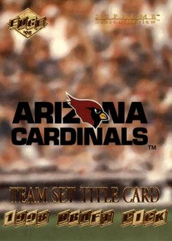 1998 Collector's Edge Supreme Season Review #4 Arizona Cardinals Front