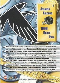 1998 Collector's Edge Supreme Season Review #8 Atlanta Falcons Back