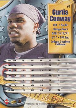 1998 Collector's Edge Supreme Season Review #28 Curtis Conway Back