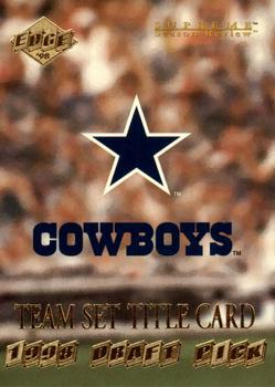1998 Collector's Edge Supreme Season Review #47 Dallas Cowboys Front