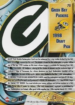 1998 Collector's Edge Supreme Season Review #70 Green Bay Packers Back