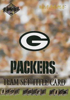 1998 Collector's Edge Supreme Season Review #70 Green Bay Packers Front