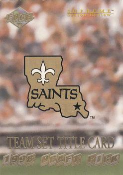 1998 Collector's Edge Supreme Season Review #113 New Orleans Saints Front