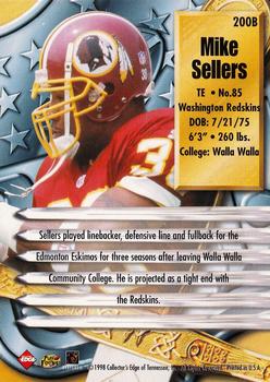 1998 Collector's Edge Supreme Season Review #200B Mike Sellers Back